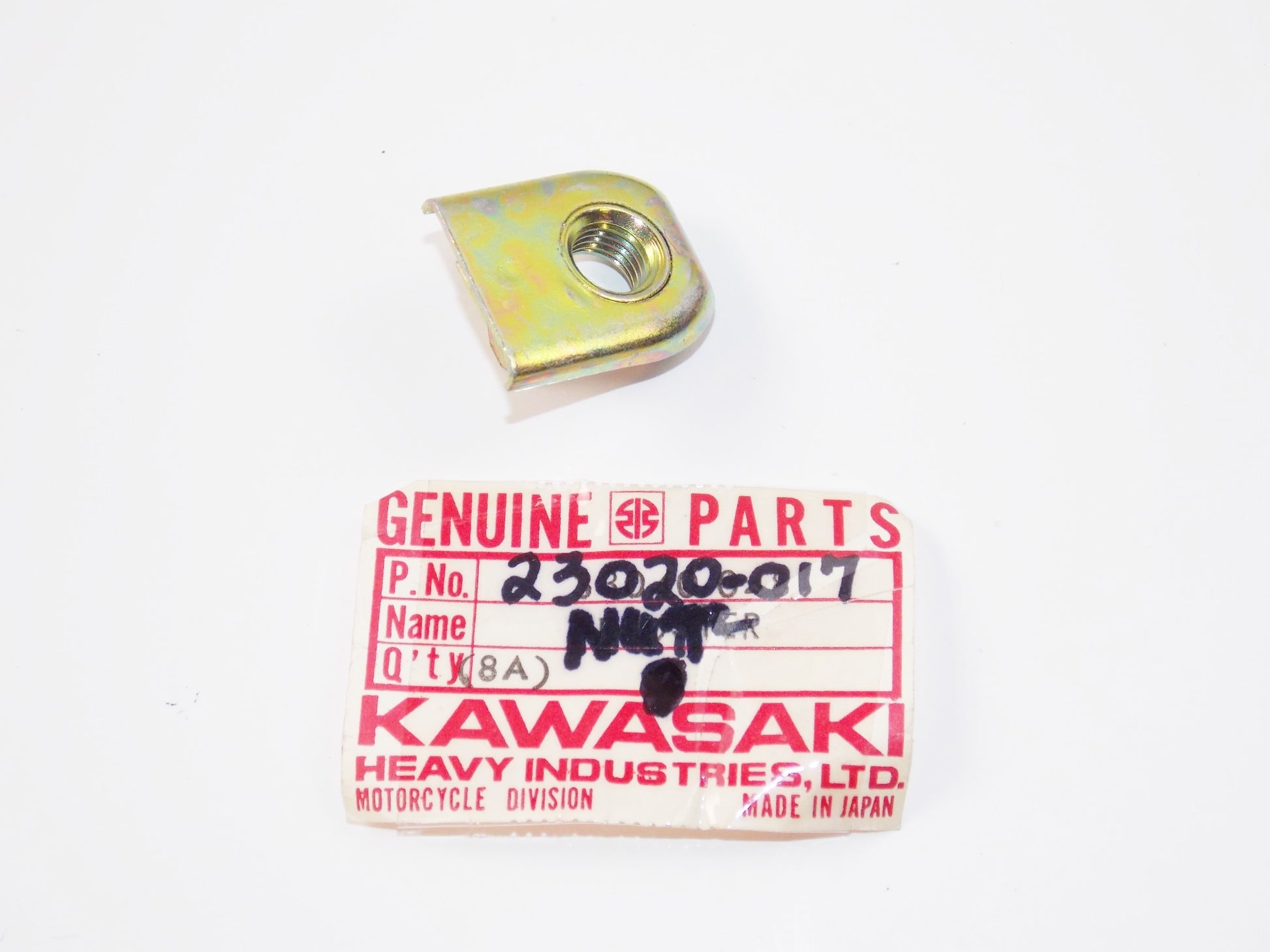 NOS OEM KAWASAKI 71-75 F7 F9 H2 S2 F11/M HEADLIGHT NUT 23020-017 - MotoRaider