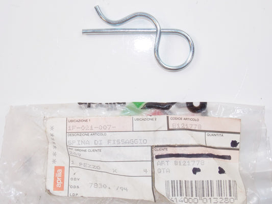 NOS OEM APRILIA 90-92 AF1 FUTURA 50/125 BODY PIN AP8121778 - MotoRaider