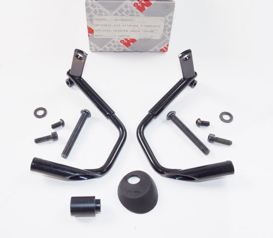 NOS OEM APRILIA 1992 SCOOTER AMICO SR WINDSHIELD BRACKET SUPPORT KIT BC24077000 - MotoRaider