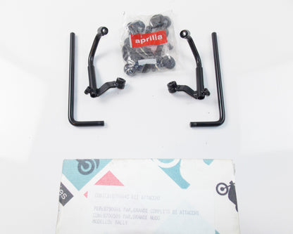 NOS OEM APRILIA 95-03 RALLY 50 WINDSHIELD SUPPORT BRACKET KIT AP8700445 - MotoRaider