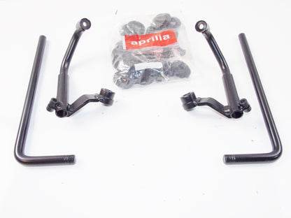 NOS OEM APRILIA 95-03 RALLY 50 WINDSHIELD SUPPORT BRACKET KIT AP8700445 - MotoRaider