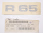 NOS OEM BMW 86-87 R 65 STICKER "R 65" BLAU 51141452668 - MotoRaider