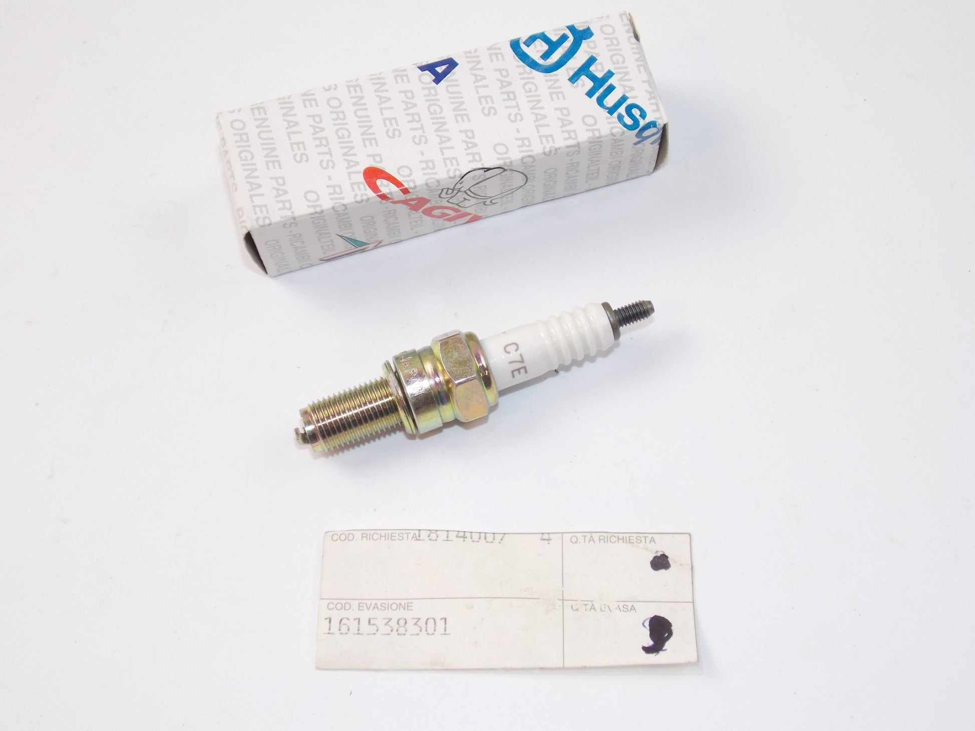 NOS OEM HUSQVARNA SPARK PLUG NGK C7E 161538301 - MotoRaider