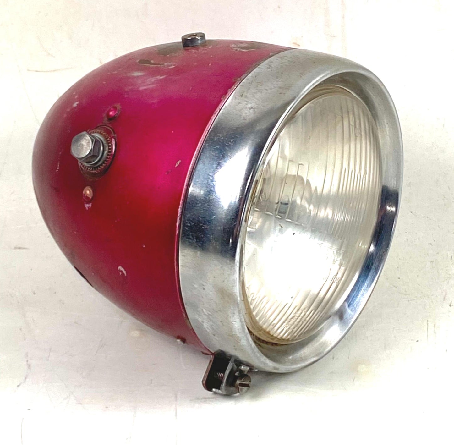 1970 GILERA 125 GIUBILEO APRILIA 130 HEADLIGHT D=160mm RIM BEZEL REFLECTOR SHELL - MotoRaider