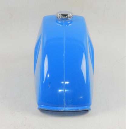 1971-1975 KTM PENTON GS 125 175 FIBERGLASS BLUE GAS TANK PETROL RESERVOIR + CAP - MotoRaider