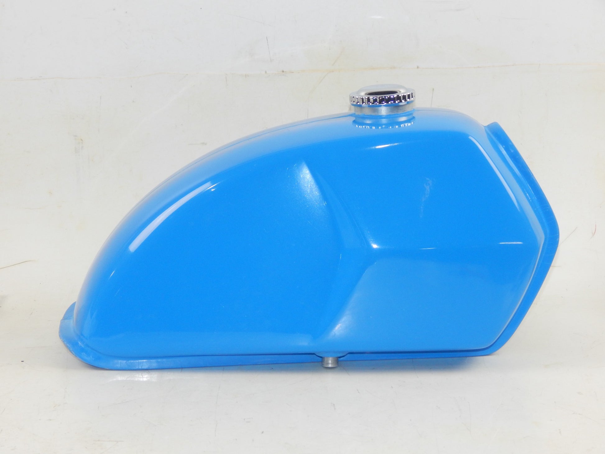 1971-1975 KTM PENTON GS 125 175 FIBERGLASS BLUE GAS TANK PETROL RESERVOIR + CAP - MotoRaider