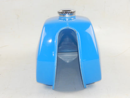 1971-1975 KTM PENTON GS 125 175 FIBERGLASS BLUE GAS TANK PETROL RESERVOIR + CAP - MotoRaider